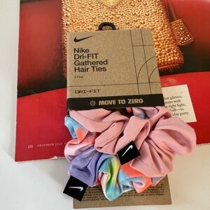 Nike Dri-FIT Pink and Multicolor & Pink Hair Ties